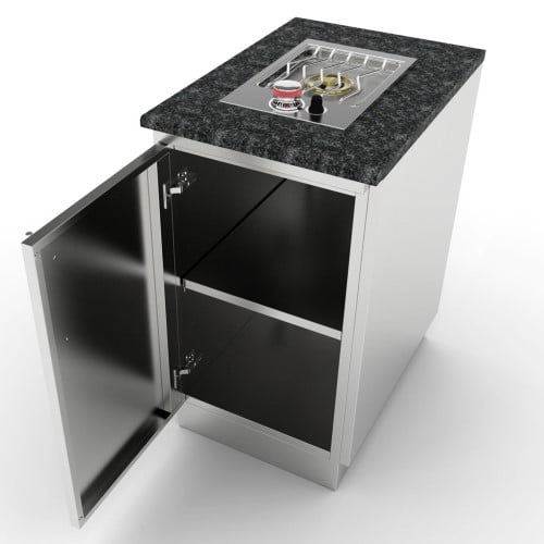 CAD Drawings BIM Models Sunstone Metal Products 18" Full Height Left Swing Door Cabinet (SBC18FSDL)