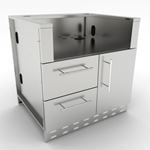 View 34” Appliance Cabinet (SAC34GLPCD)