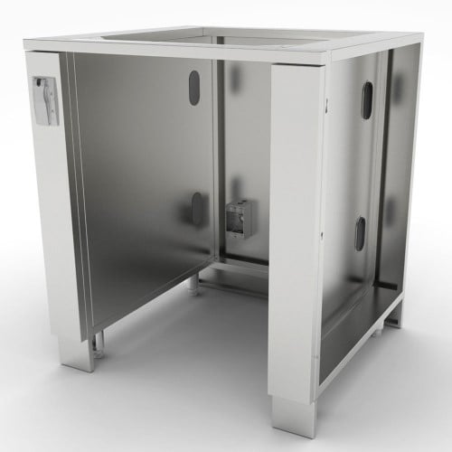 CAD Drawings BIM Models Sunstone Metal Products 30" Appliance Cabinet for up to 21" Wide Fridge (SAC30APC)