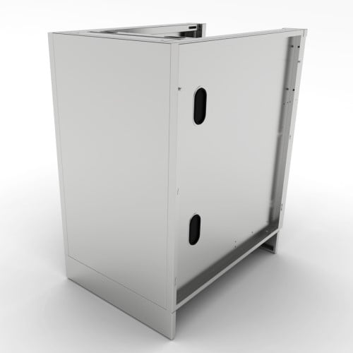 CAD Drawings BIM Models Sunstone Metal Products 20” Appliance Cabinet w/ Left Swing Door (SAC20CSDL)