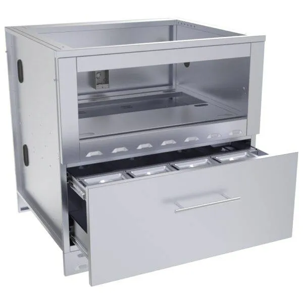 CAD Drawings BIM Models Sunstone Metal Products 34" Single Warming Drawer Cabinet (SAC34SWC)