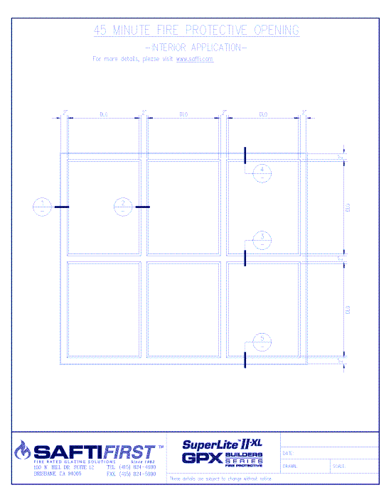 GPX Builders Series: 45 Minute Fire Protective Opening with SuperLite II-XL 45 – Interior