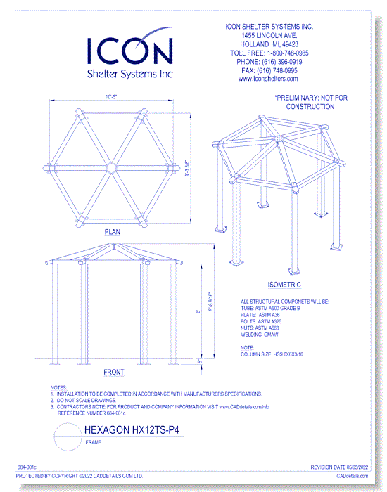 Hexagon HX12TS-P4 - Frame