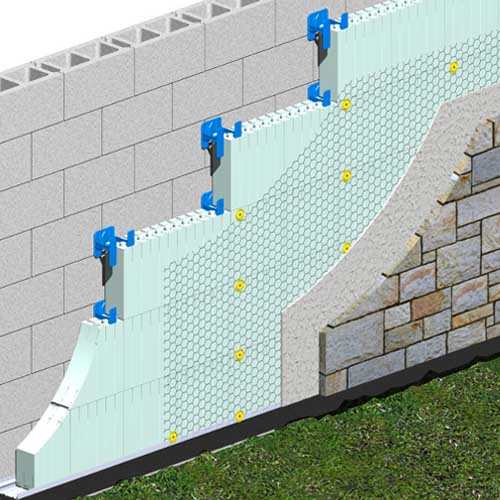 CAD Drawings BIM Models Quad-Lock Building Systems R-ETRO High Performance Insulation System