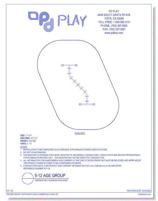 Serpentine Overhead Ring Maze