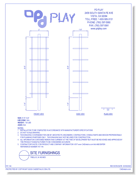 Trellis, 24 Inches