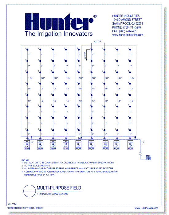 Multi-Purpose Field - I-20 Design Looped Mainline