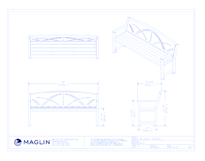 MBE-0450-00002 Bench (MLB450-M-L2)