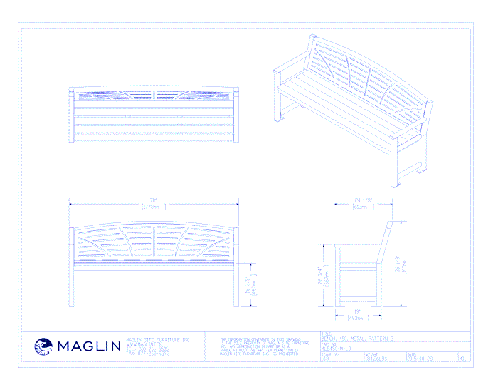 MBE-0450-00003 Bench (MLB450-M-L3)