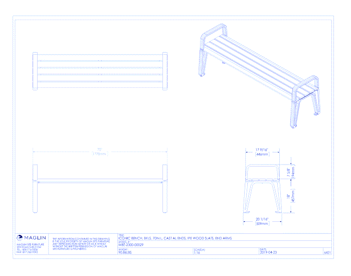 MBE-2300-00029 Bench