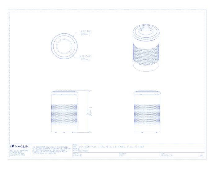 MTR-0600-00005 Trash Container